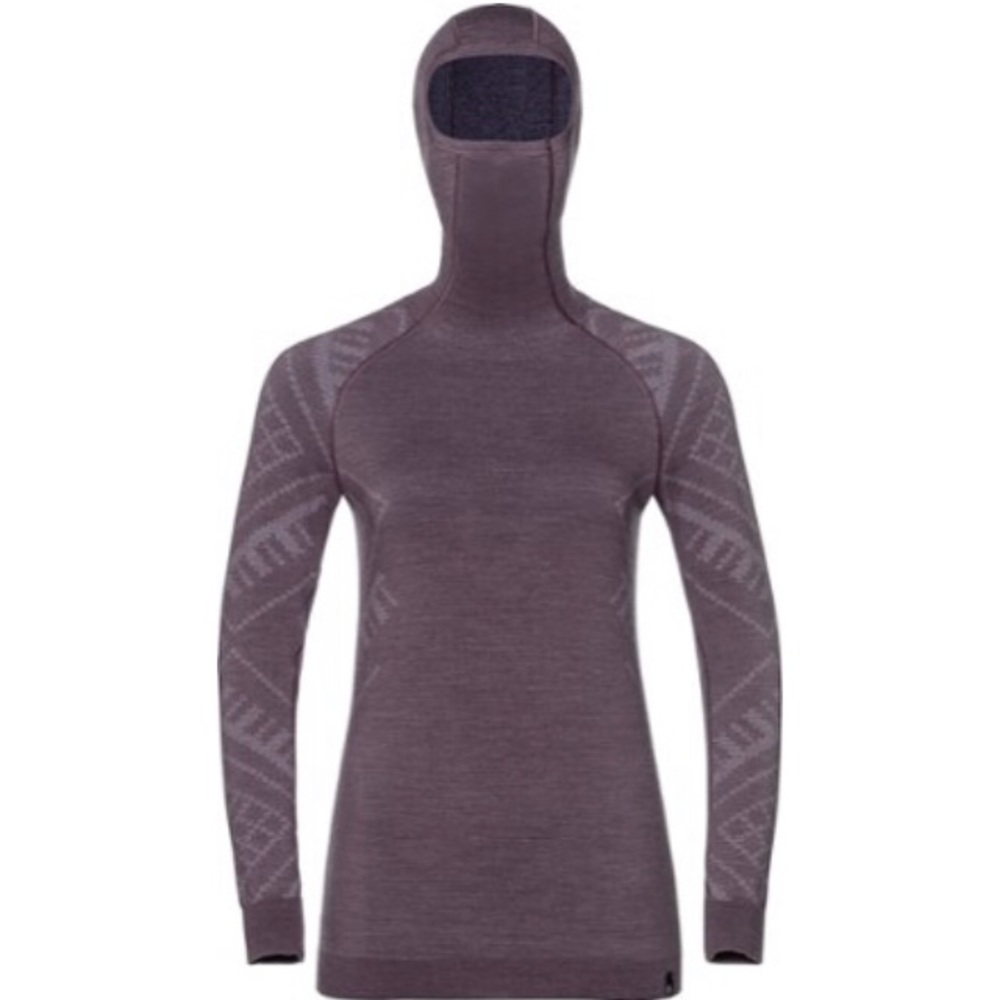 Odlo Natural + Kinship Warm base layer top with face mask